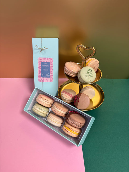 weihnachtliche 6er Macaronbox